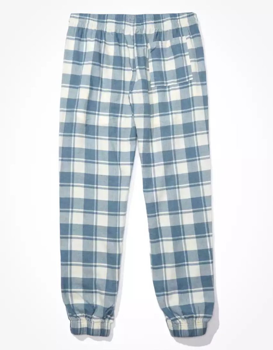 Loungewear American Eagle AE Flannel Joggers Blanche Homme | EIM-81875329